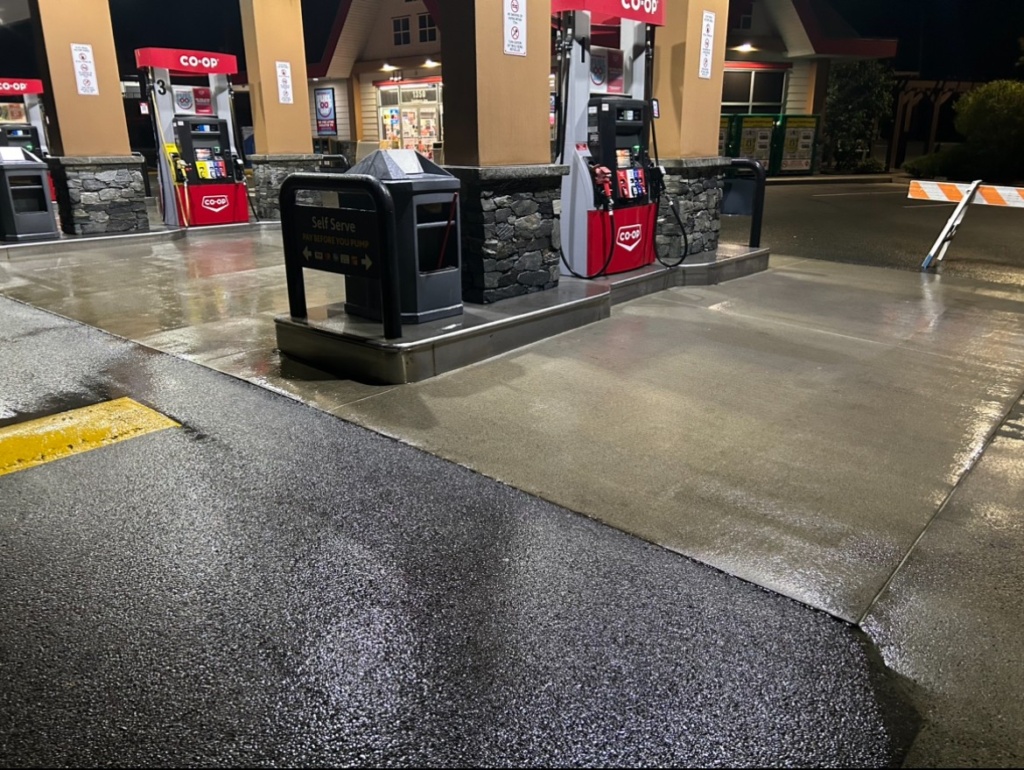 gas-station-parking-lot-and-around-the-pumps